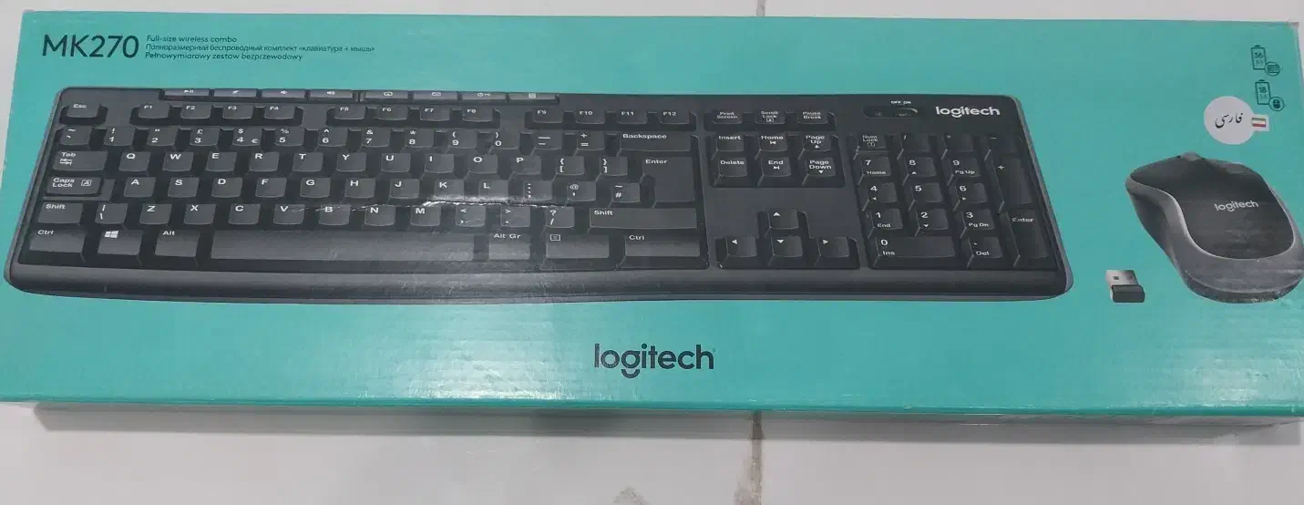 موس وکیبردلاجیتک مدل MK270|قطعات و لوازم جانبی رایانه|اهواز, کوی باهنر|دیوار