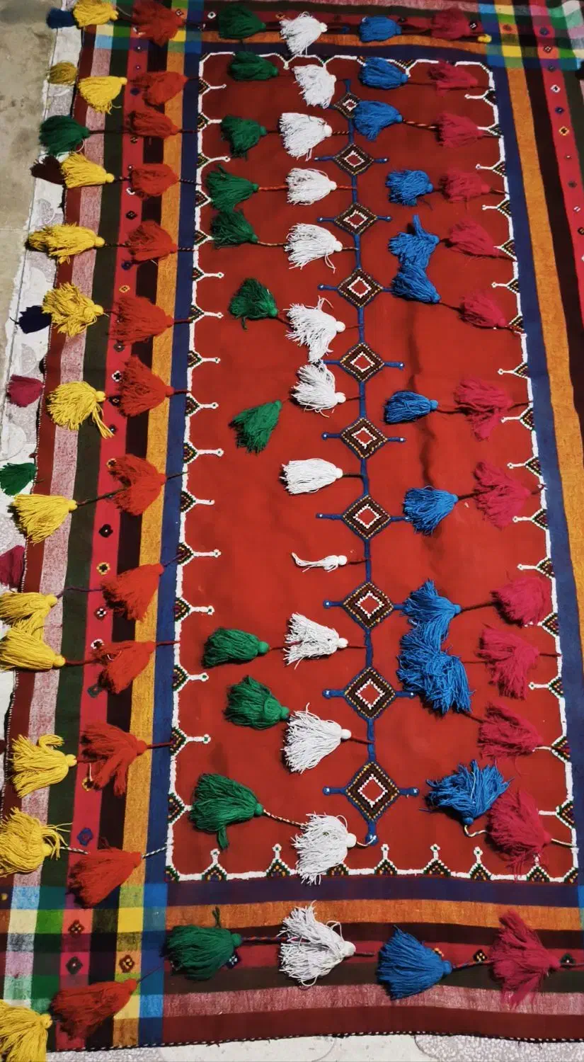 جاجیم دست بافت ریز بافت|گلیم، جاجیم، گبه|شیراز, شاه قلی بیگی|دیوار