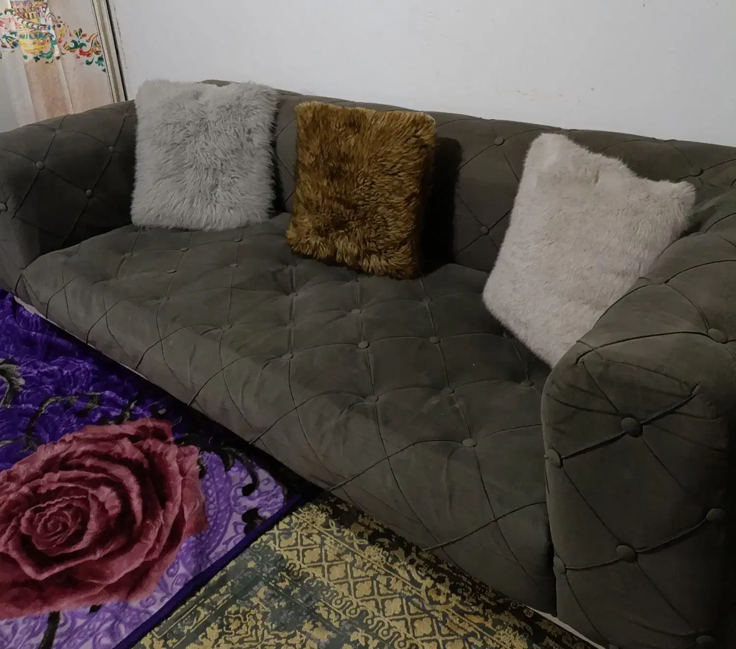 مبل چستر طوسی|مبلمان خانگی و میز عسلی|کرمانشاه, |دیوار
