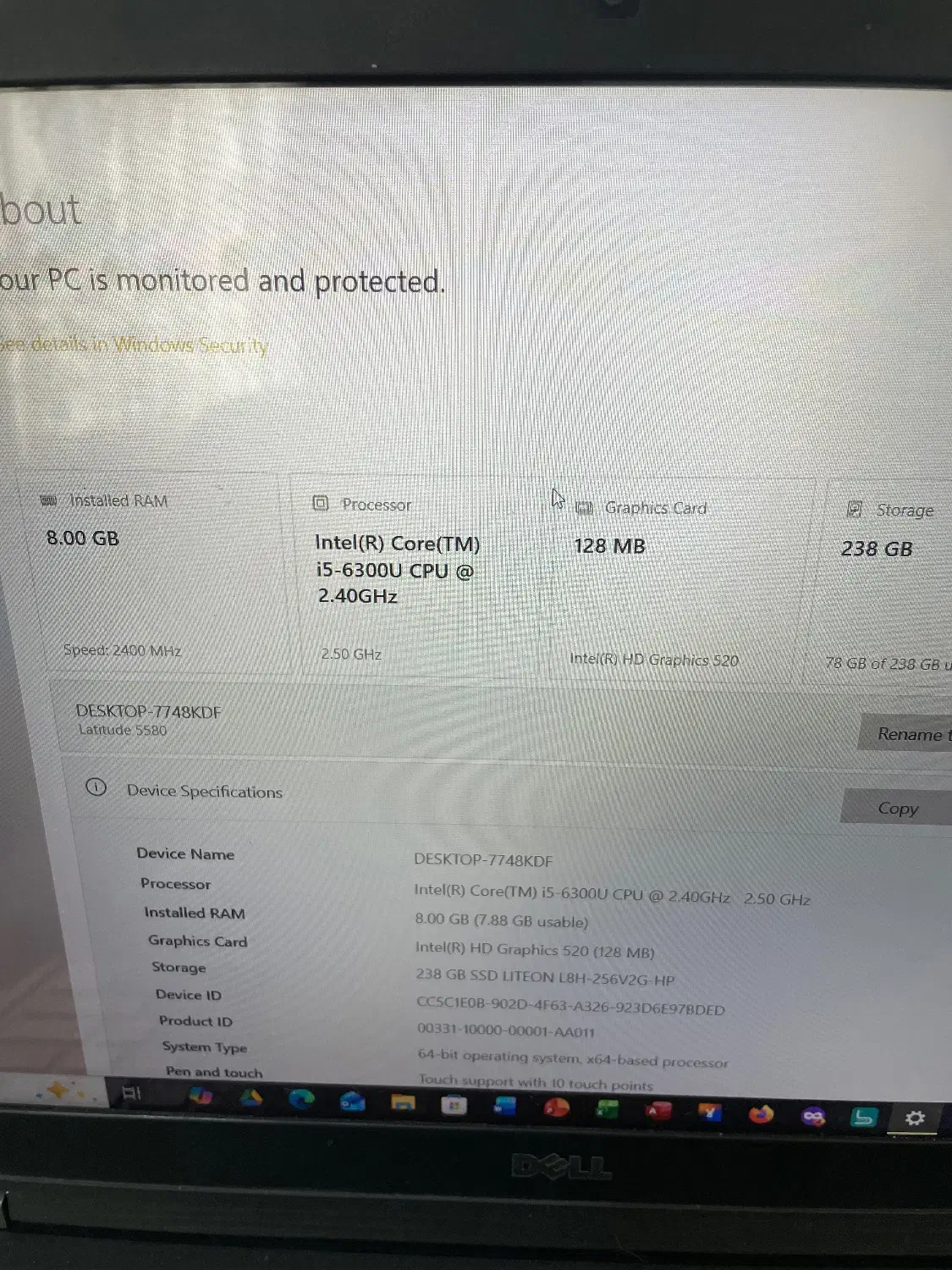 dell lalitude 5580|رایانه همراه|محمدیه-قزوین, |دیوار