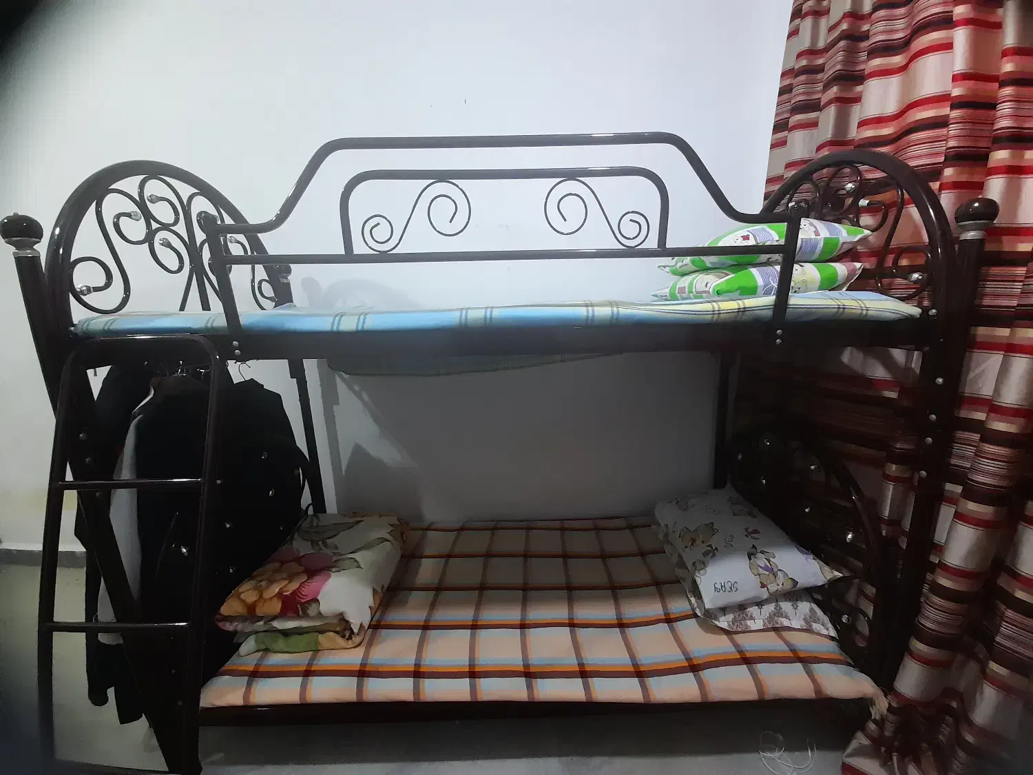 تخت ۲طبقه فلزی|تخت و سرویس خواب|ایذه, |دیوار