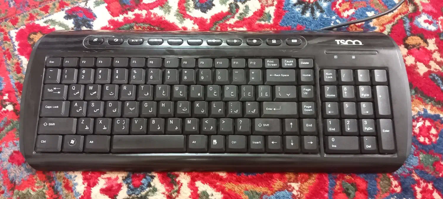 کیبورد تسکو اصل قدیمی با کارتن مدل TK 8150|قطعات و لوازم جانبی رایانه|مشهد, تربیت (صدف)|دیوار