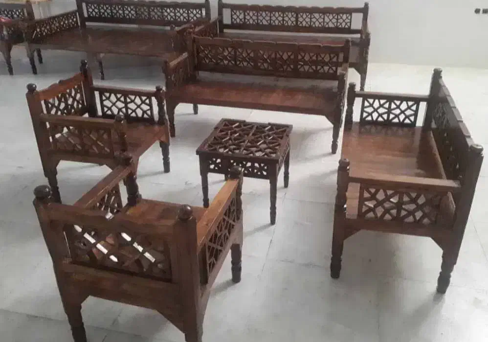 ساخت وفروش انواع تخت چوبی ساده وگره چینی|مبلمان خانگی و میز عسلی|کاشان, فاز ۱ ناجی آباد|دیوار