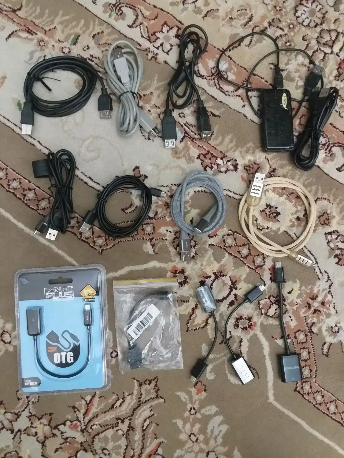 کابل OTG میکرو USB گوشی،کابل میکرو، افزایش طول USB|لوازم جانبی موبایل و تبلت|تهران, مخصوص|دیوار