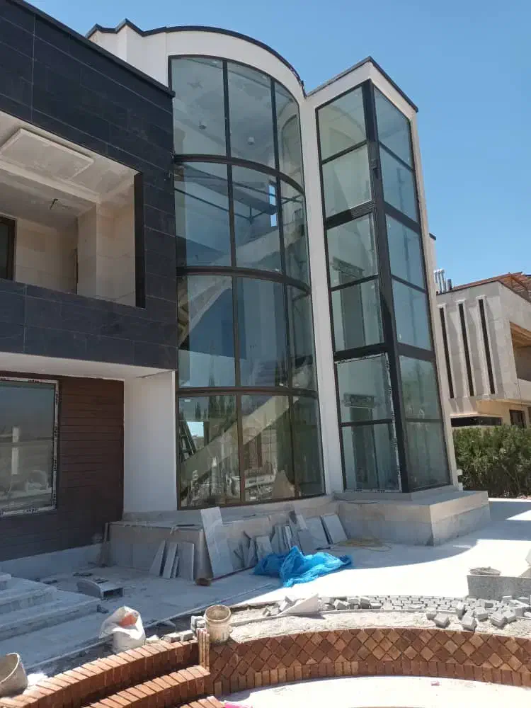 پنجره ترمالبریک کرتین‌وال، نرده پوشش شیشه‌ای بالکن|مصالح و تجهیزات ساختمان|رشت, گلسار|دیوار