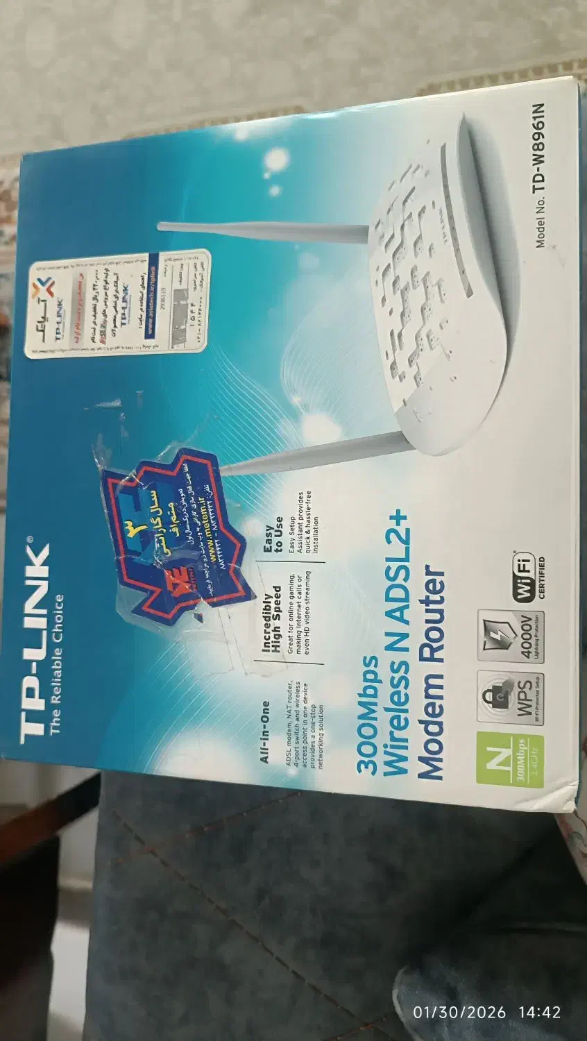 مودم تی پی لینک کاملا سالم|مودم و تجهیزات شبکه|مشهد, طبرسی شمالی|دیوار