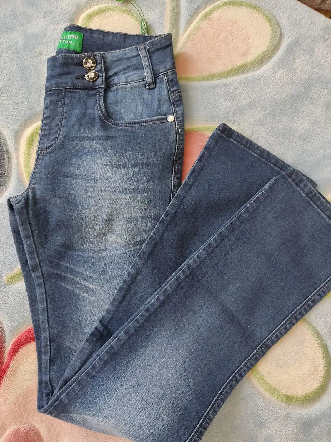 شلوار جین برند بنتون سایز ۳۶ زنانه|کفش و لباس بچه|تهران, سازمان آب|دیوار