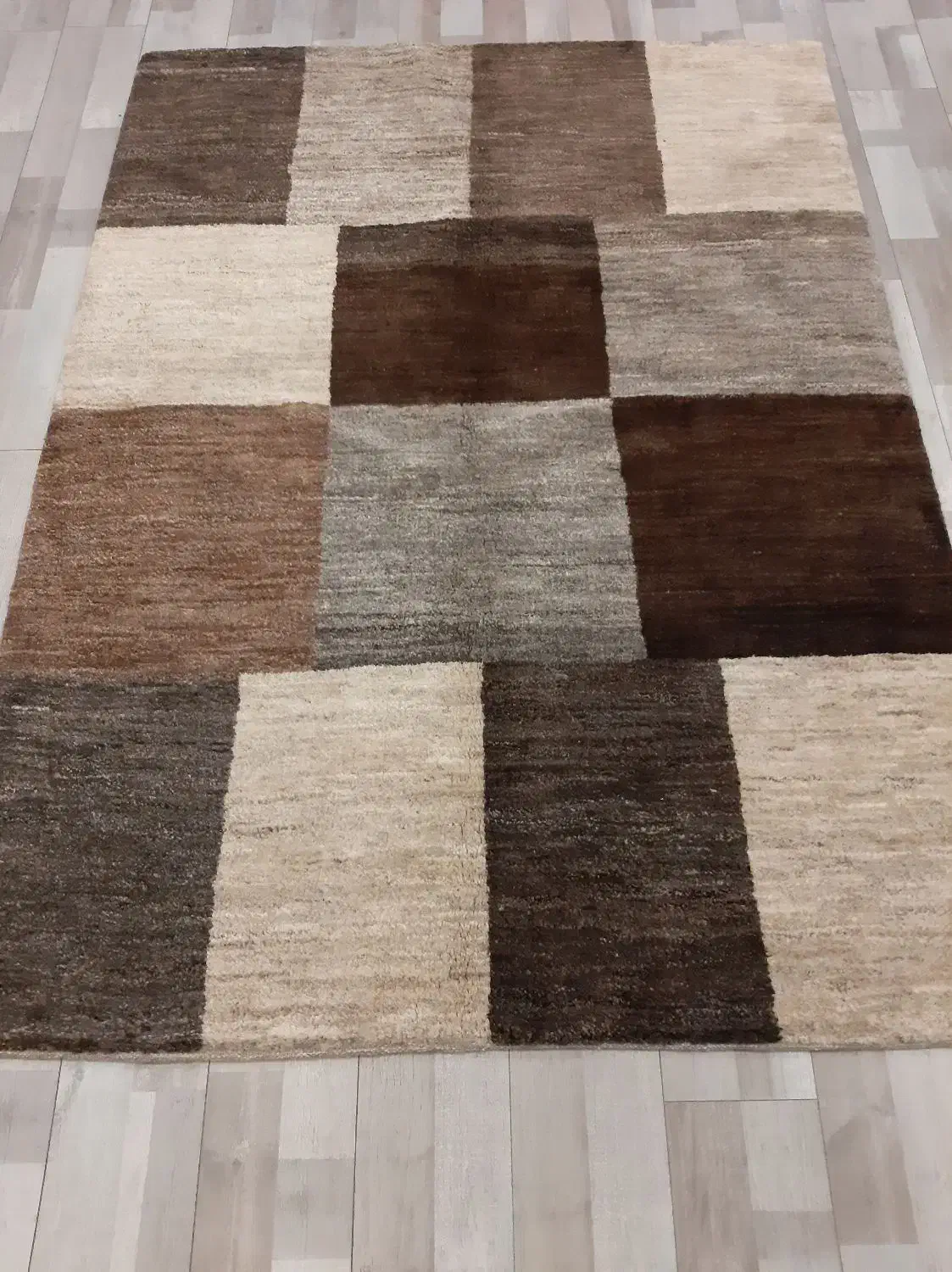 قالیچه سه متری دو پود قشقایی کرم پشم طبیعی|گلیم، جاجیم، گبه|تهران, حر|دیوار