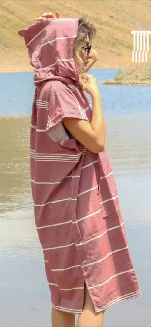 حوله پانچویی جیب دار سفری و سبک|لباس|کیش, |دیوار