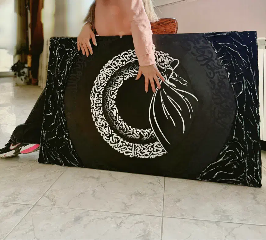 تابلو نقاشی کالیگرافی دکوراتیو|تابلو، نقاشی، عکس|همدان, |دیوار