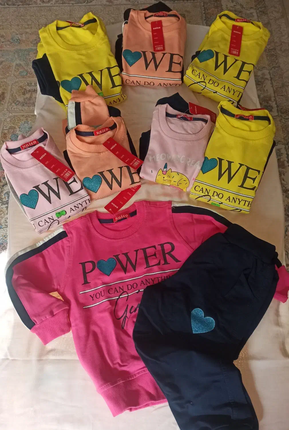 بلوز شلوار تریکو دخترانه،برند یونیکو،|لباس|اصفهان, سپاهانشهر|دیوار