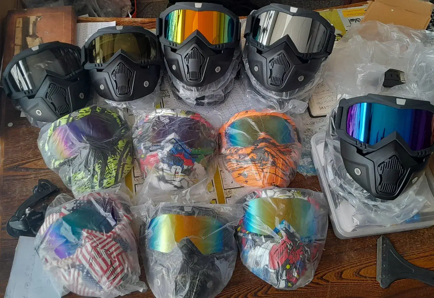 عینک دوچرخه  فیس ماسک موتور و دوچرخه|دوچرخه، اسکیت، اسکوتر|مشهد, یوسفیه (شهرک غرب)|دیوار