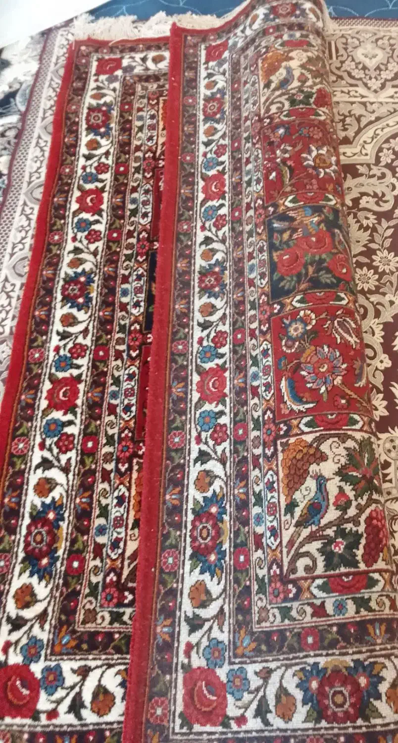 قالیچه دست بافت خشتی|فرش|یزد, |دیوار