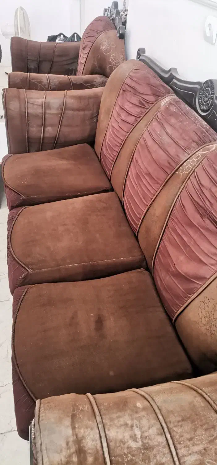 مبل 7 نفره دست دوم سالم|مبلمان خانگی و میز عسلی|طبس, |دیوار