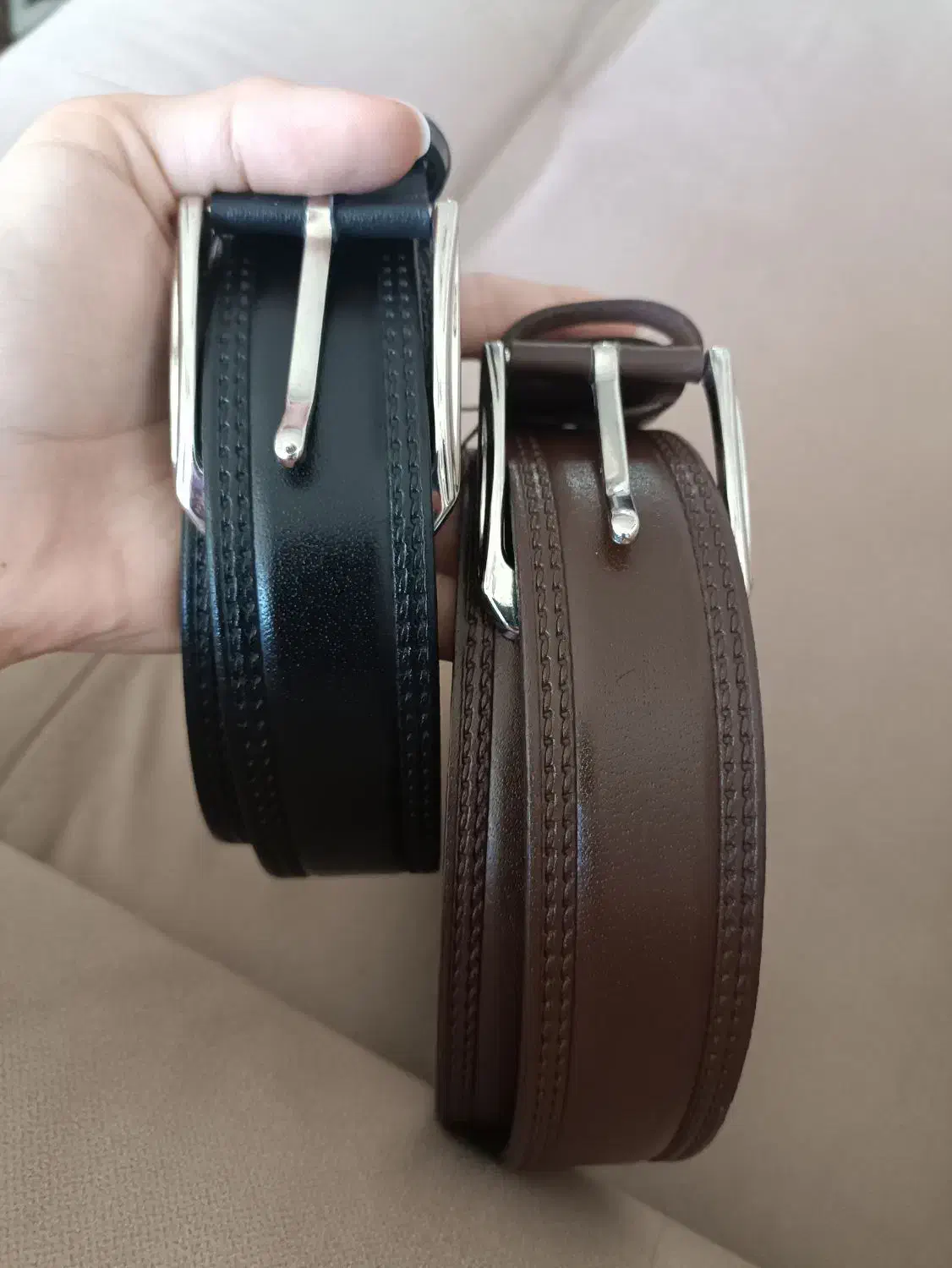 کمربند مردانه چرم طبیعی|کیف، کفش، کمربند|سمنان, |دیوار