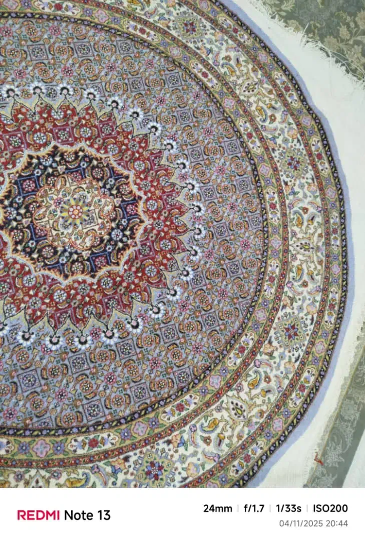 فرش دست باف گرد ۱.۵*۱.۵|فرش|جلگه ماژان, |دیوار