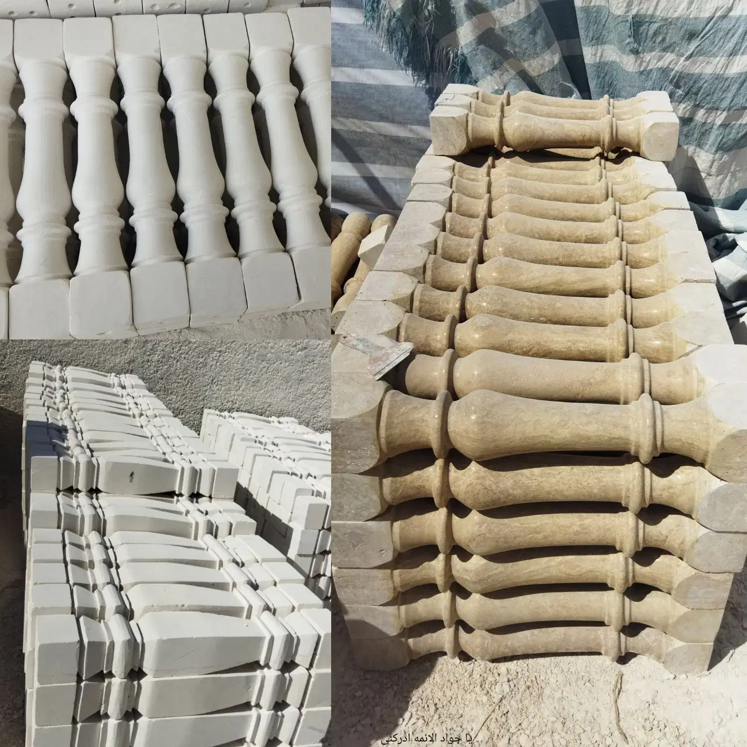 تزینات سنگی نرده سنگی صراحی ستون سرستون|مصالح و تجهیزات ساختمان|ری, شهید غیوری (ابن باویه)|دیوار