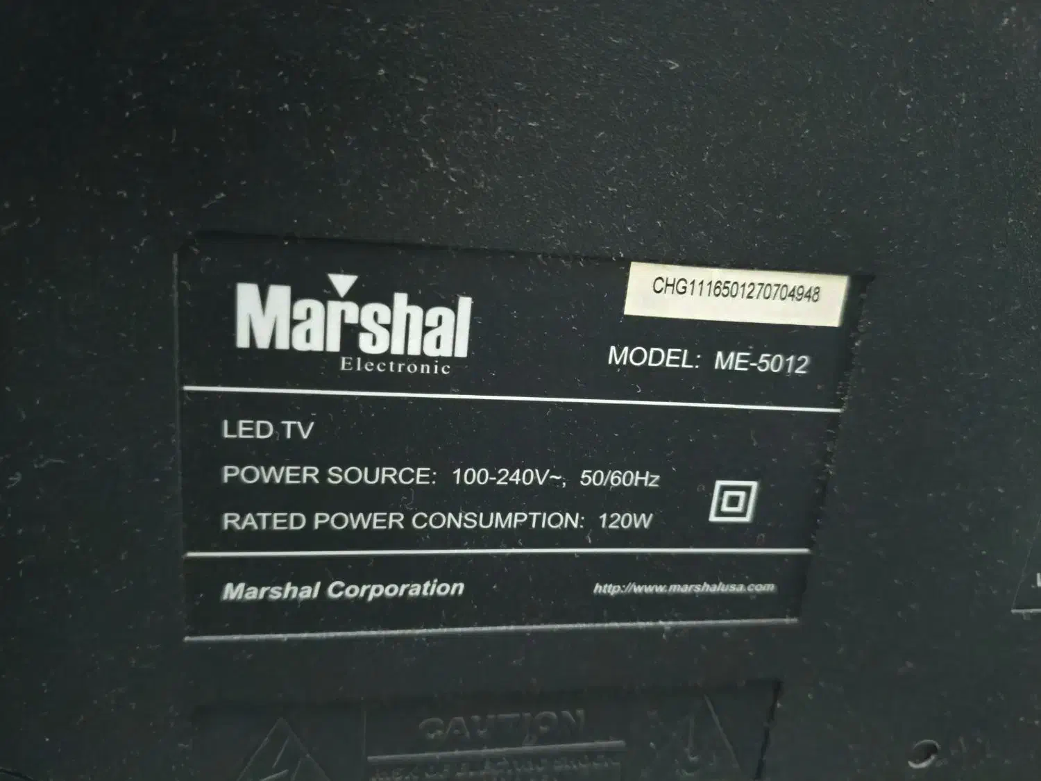 فروش تلویزیون مارشال ۵۰ اینچ مدل ME 5012|تلویزیون و پروژکتور|پردیس, فاز ۳|دیوار