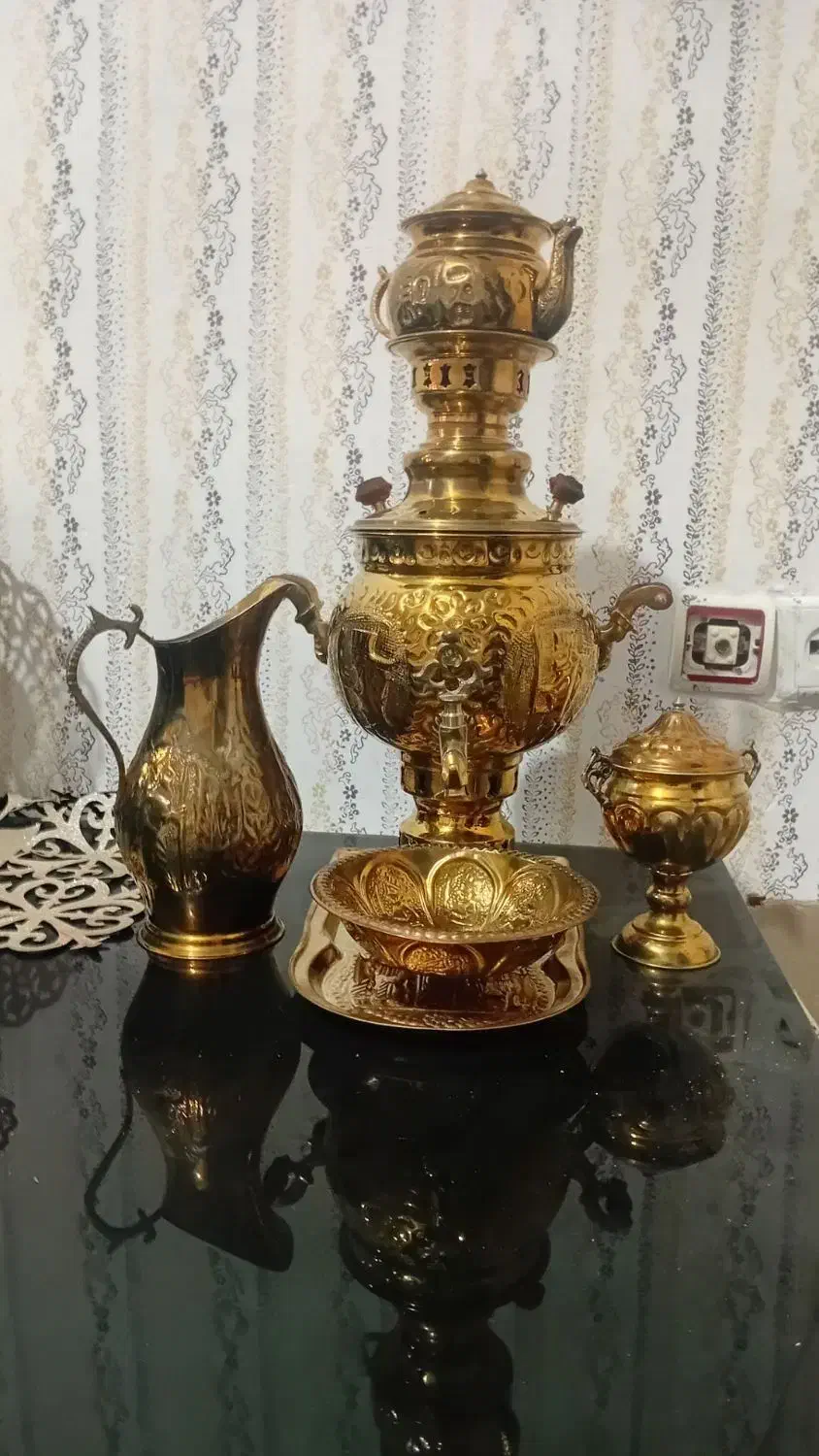 سماور برنج ۳ لیتری|سماور، چای‌ساز، قهوه‌ساز|بروجرد, |دیوار