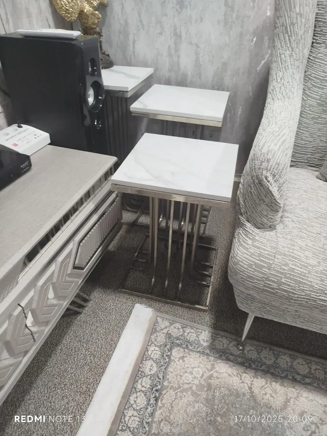 میز وسط مبل بهمراه گل میز|مبلمان خانگی و میز عسلی|امیدیه, |دیوار