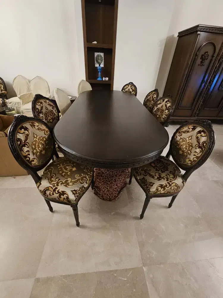 سرویس مبل و میز ناهار خوری استیل سلطنتی|مبلمان خانگی و میز عسلی|تهران, ونک|دیوار