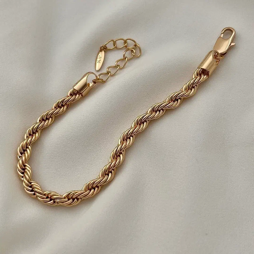 دستبند طنابی مارک ژوپینگ ابکاری طلا|بدلیجات|تهران, طیب|دیوار