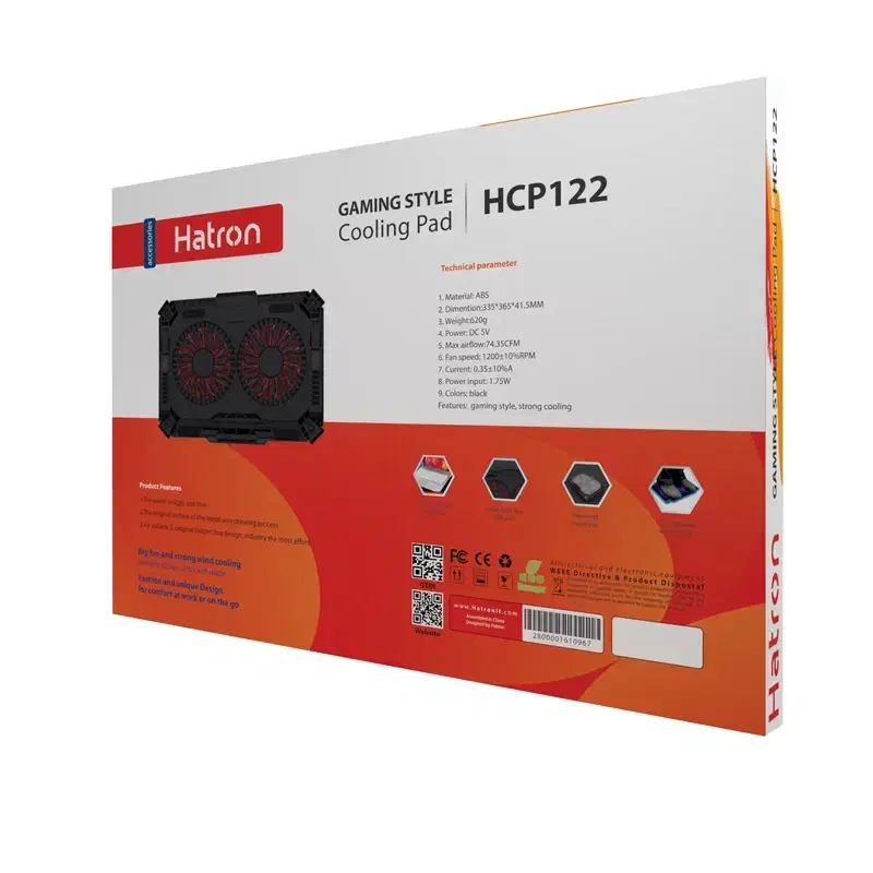کول پد یا فن خنک کننده لپتاپ هترون HCP122|قطعات و لوازم جانبی رایانه|کازرون, |دیوار