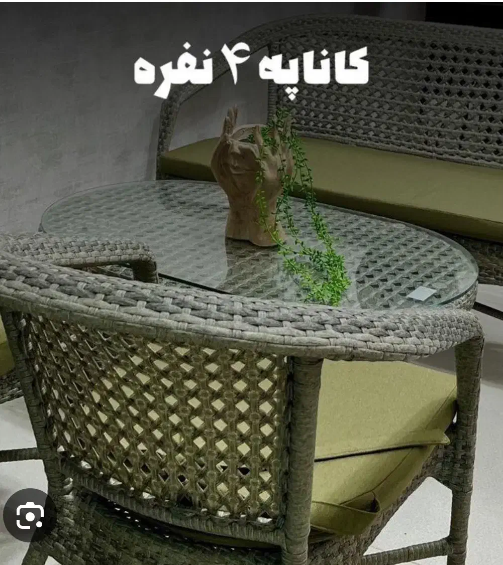 کاناپه سبز۴نفره/میزقهوه خوری ۲نفره/میزوصندلی ۴نفره|میز و صندلی غذاخوری|بندرعباس, |دیوار