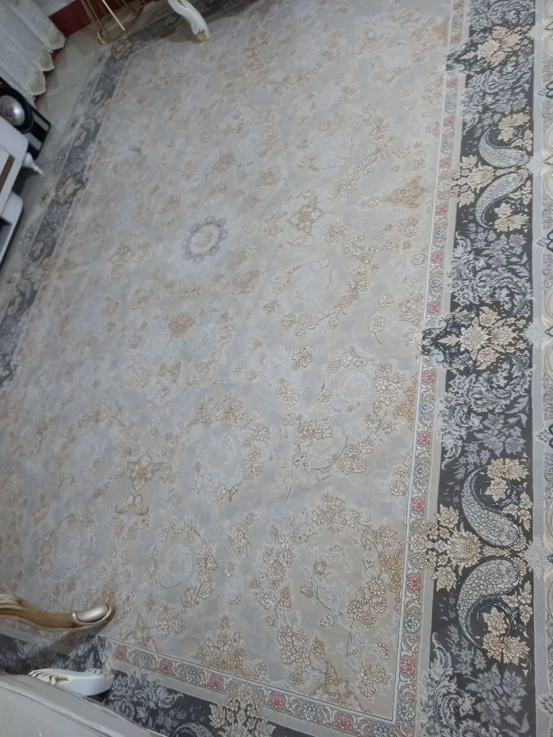 دوتخته فرش ۹ متری ۱۲۰۰ شانه نو گل برجسته|فرش|الوند, |دیوار