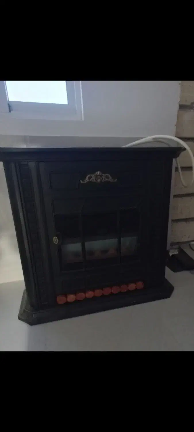 بخاری گازی طرح شومینه|بخاری، هیتر، شومینه|چورزق, |دیوار