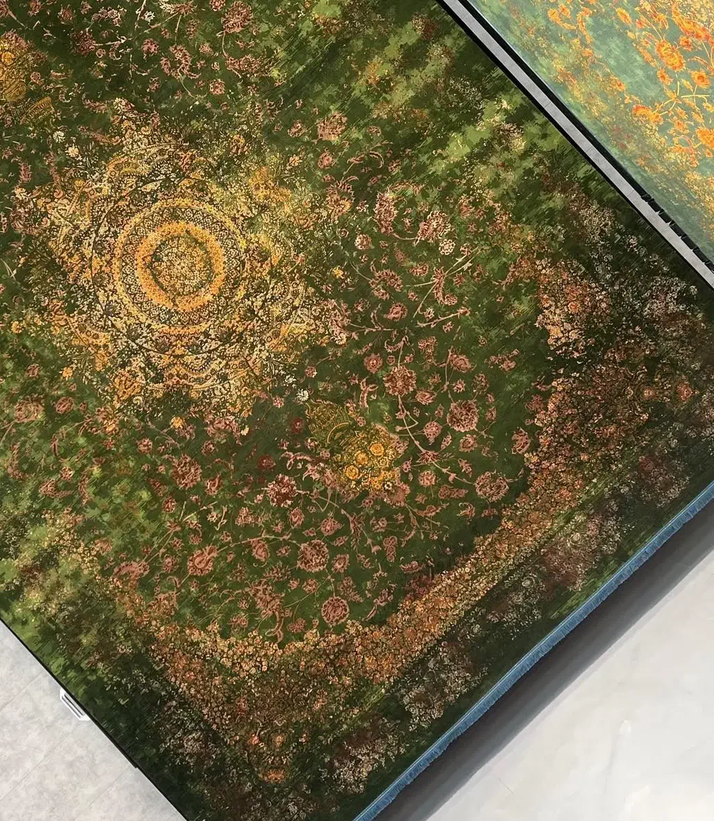 فرش سبز سیزان نمای باجلوه اصیل ایرانی|فرش|بوشهر, |دیوار