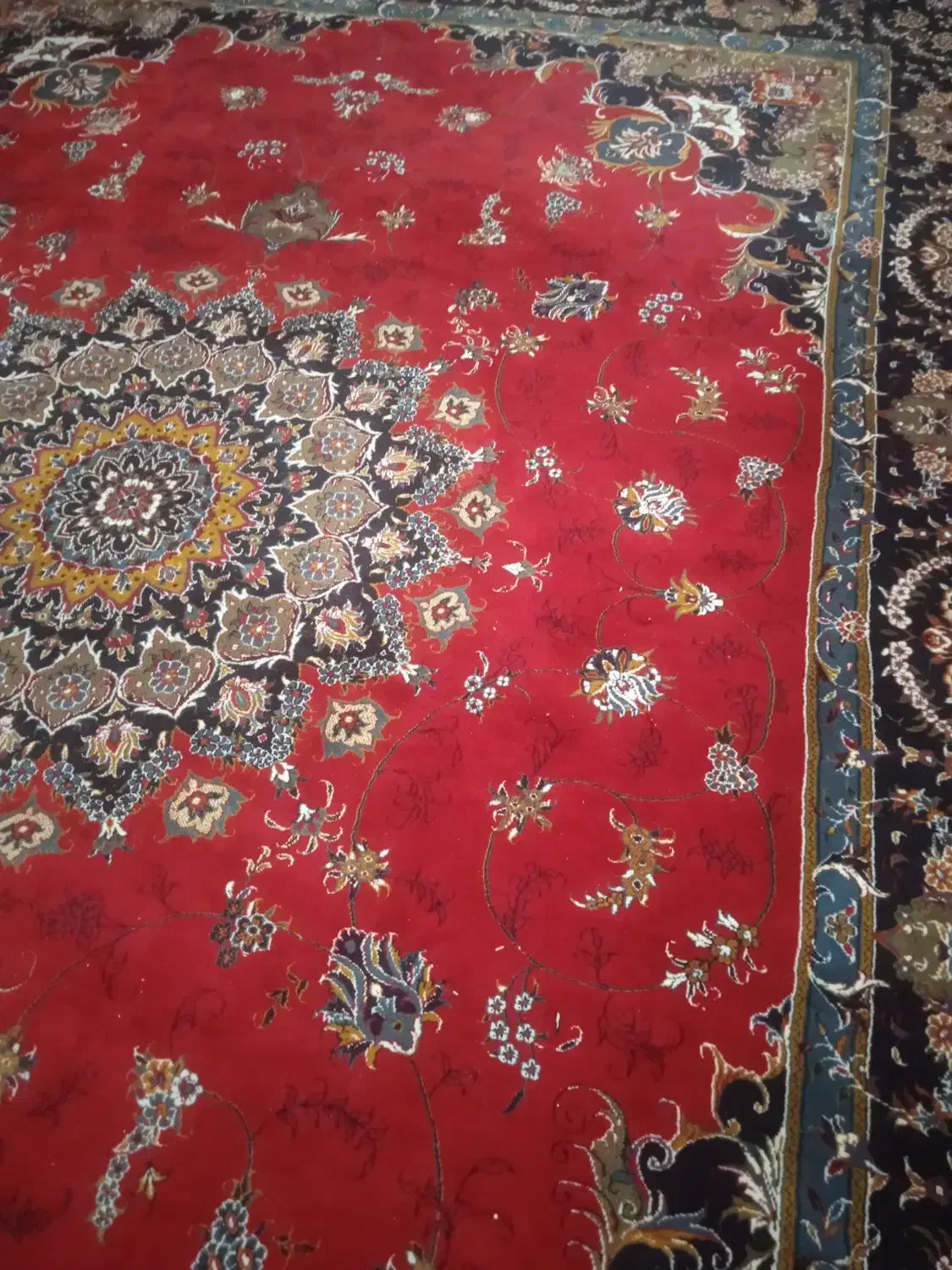 فرش 12متری تمام نخ|فرش|کوهدشت, |دیوار