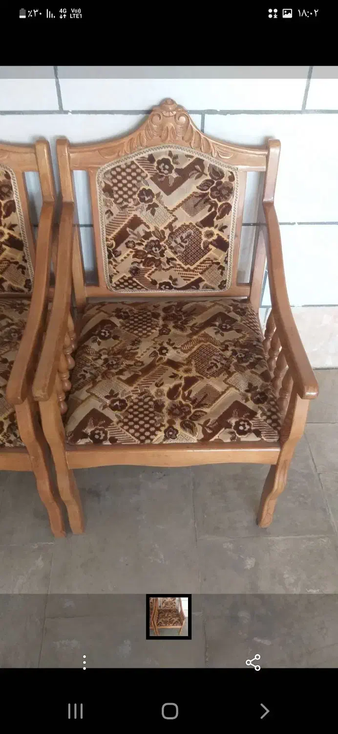 مبل  ۸نفره  چوب گردو|مبلمان خانگی و میز عسلی|بروجرد, |دیوار