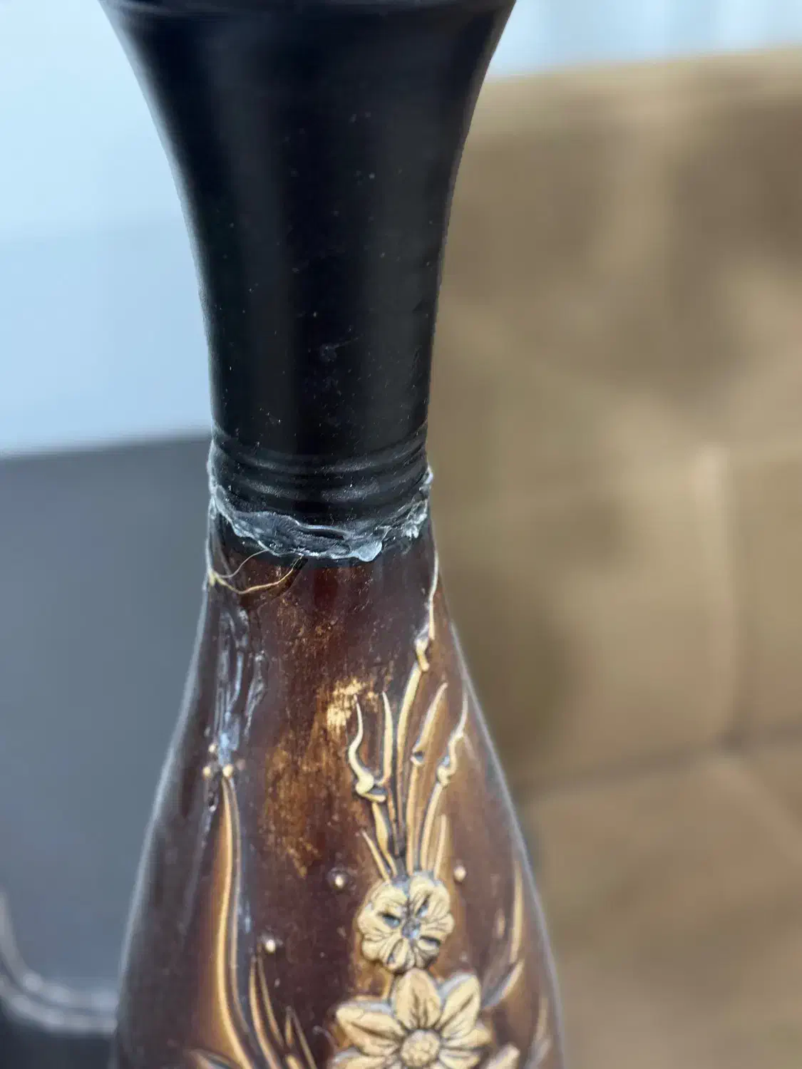 گلدان دکوری بلند بههمراه گل مصنوعی|صنایع دستی و سایر لوازم تزئینی|ساری, |دیوار