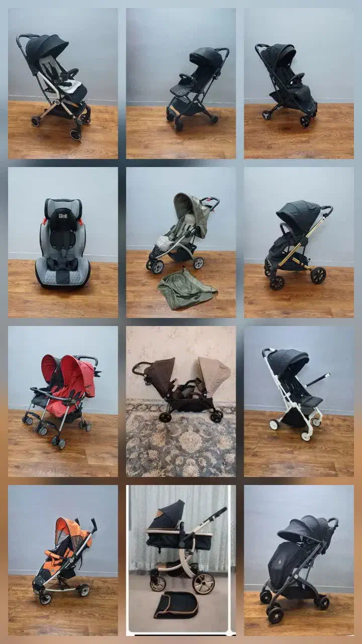 انواع کالسکه خارجی مسافرتی و کالسکه های دوقلو|کالسکه و لوازم جانبی|قم, آذر (نکویی)|دیوار