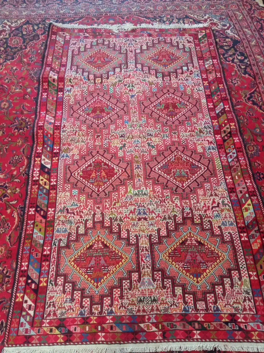 ورنی دست بافت|گلیم، جاجیم، گبه|تبریز, |دیوار