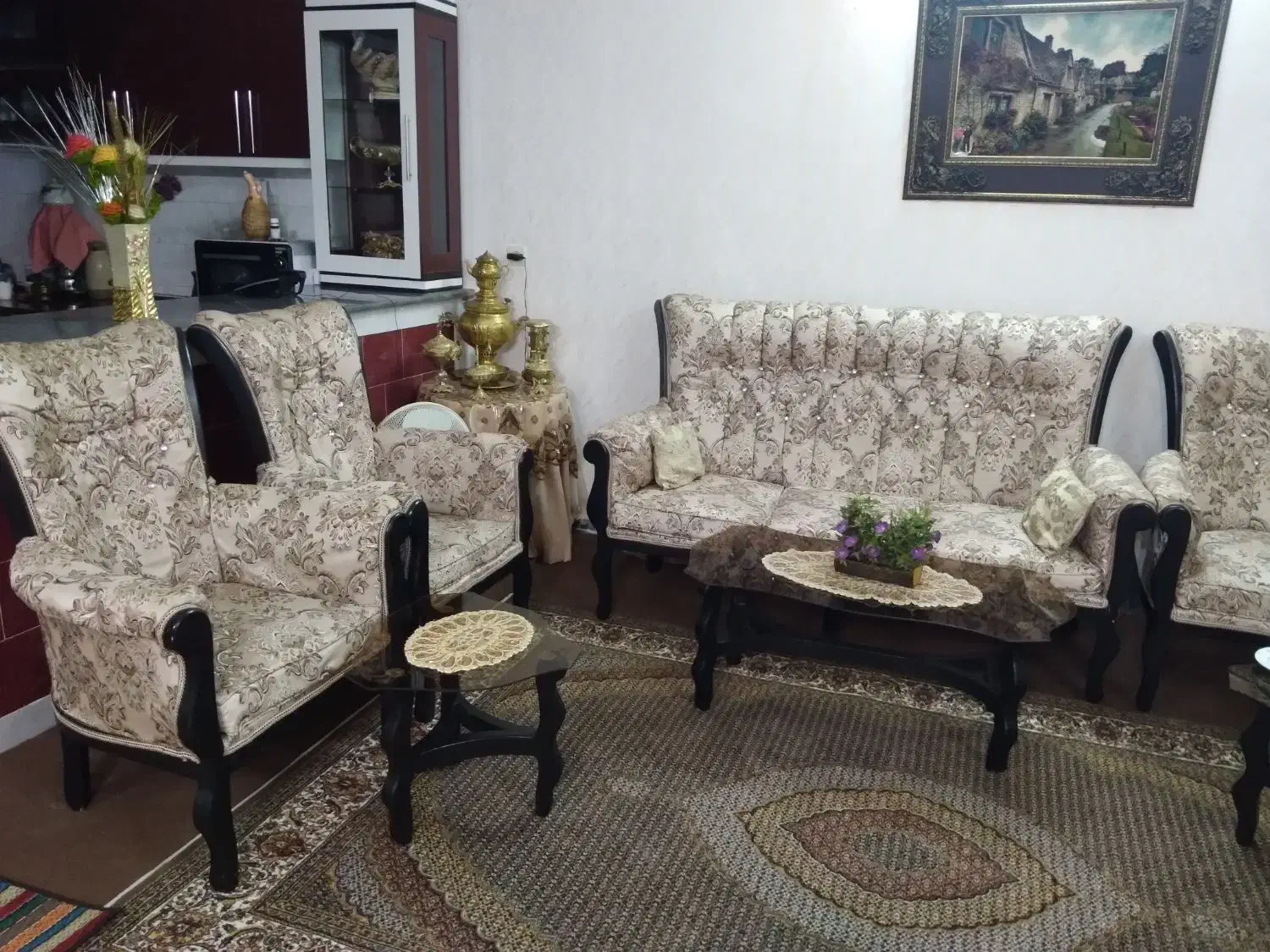 مبل نیمه سلطنتی ۱۲نفره|مبلمان خانگی و میز عسلی|مرند, |دیوار