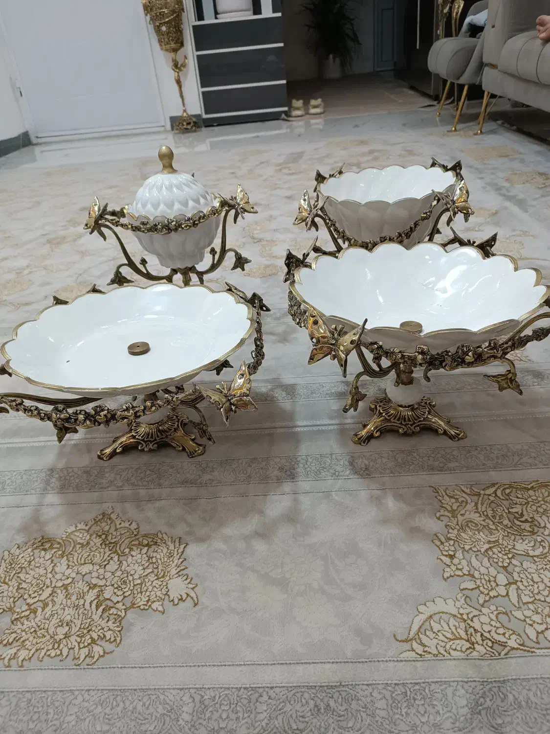 سرویس پذیرایی برنزی|ظروف سرو و پذیرایی|پاکدشت, حصار امیر|دیوار