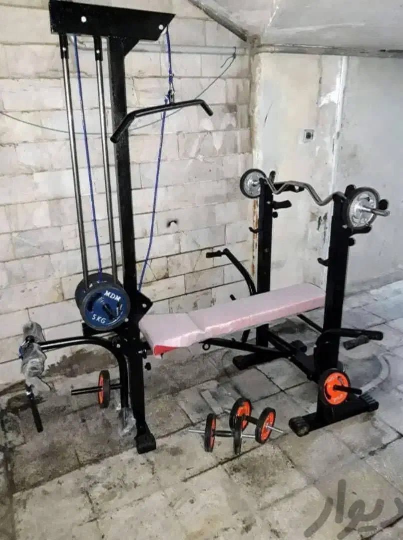 دستگاه بدنسازی تاشو  فدراسیونی وزنه دمبل هالتر|تجهیزات ورزشی|تهران, استاد معین|دیوار