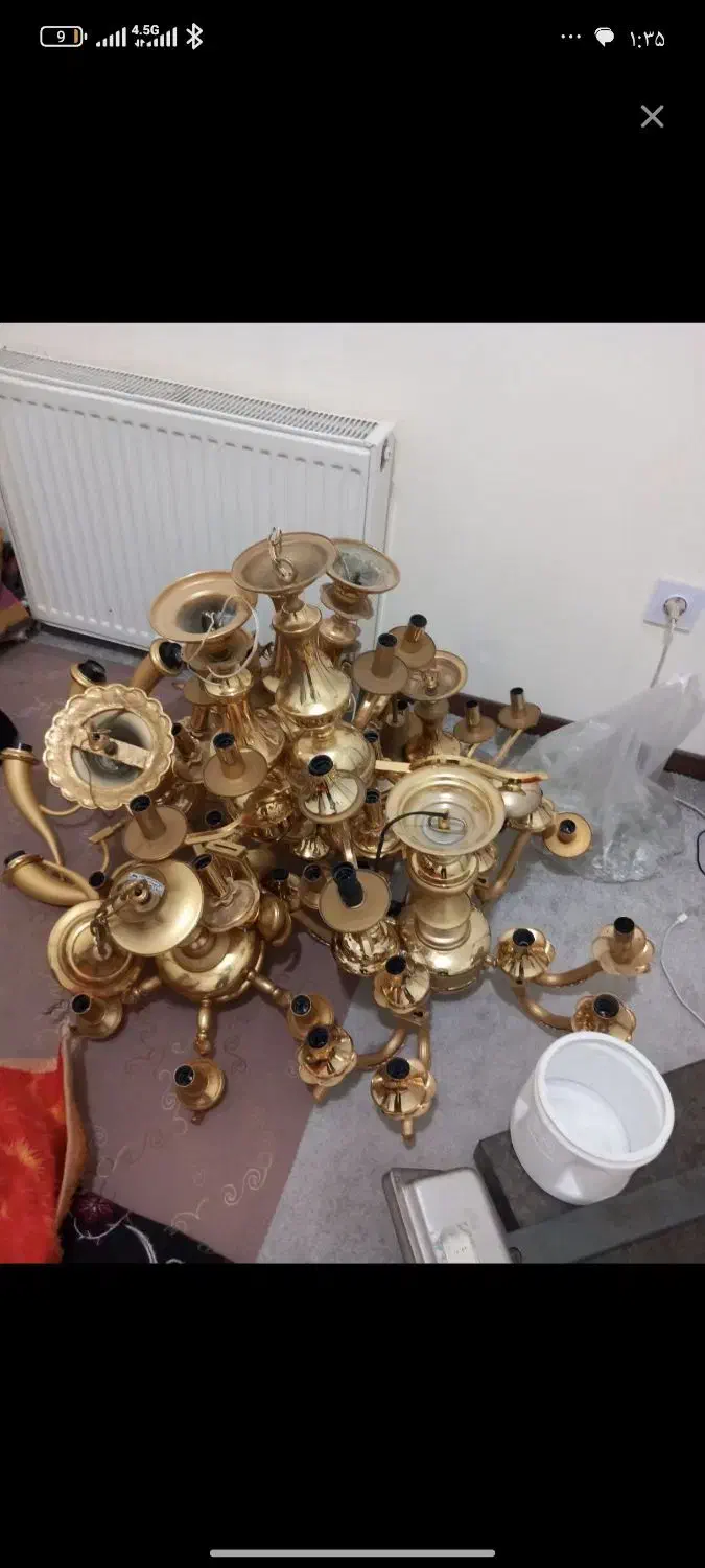 خریدفروش لوسترآبکاری وبرنز به بالاترین قیمت درمحل|لوستر و چراغ آویز|کرج, اصفهانیها|دیوار