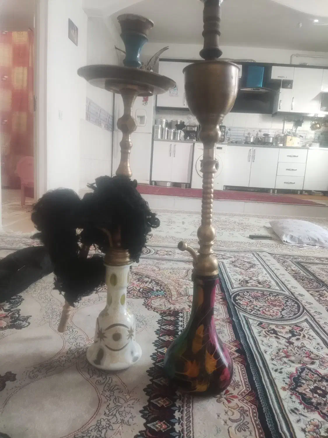 دو عدد قلیان ابندی شده فروشی فوری|صنایع دستی و سایر لوازم تزئینی|کوهدشت, |دیوار