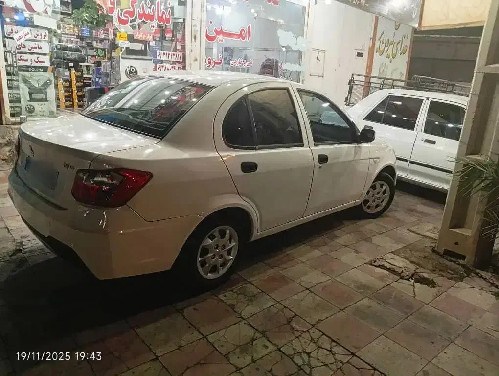 ساینا s 1402|خودرو سواری و وانت|کنار تخته و کمار, |دیوار