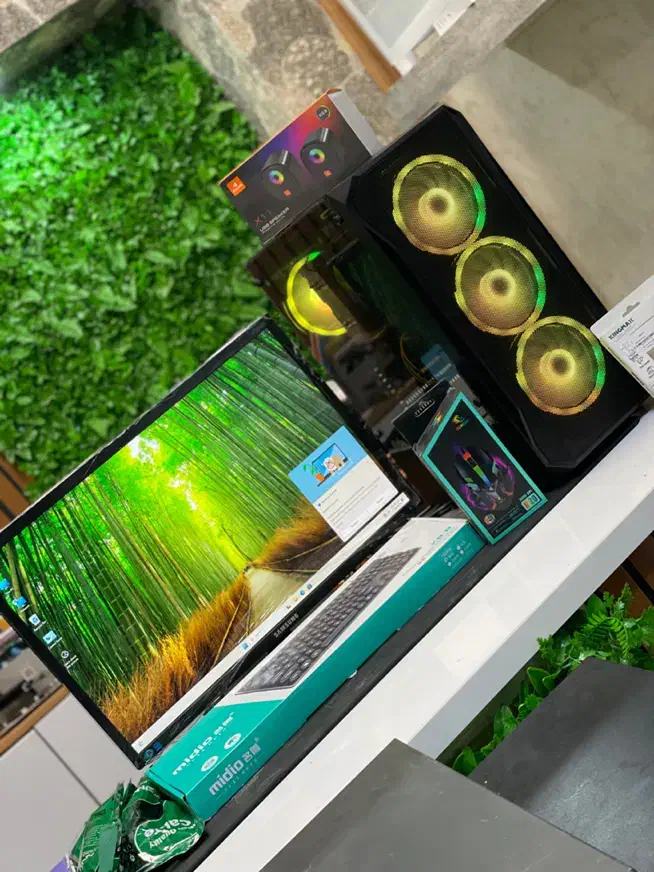 پکیج کامپیوتر کامل کیس،مانیتور،کیبورد،موس،اسپیکر|رایانه رومیزی|اهواز, طالقانی|دیوار