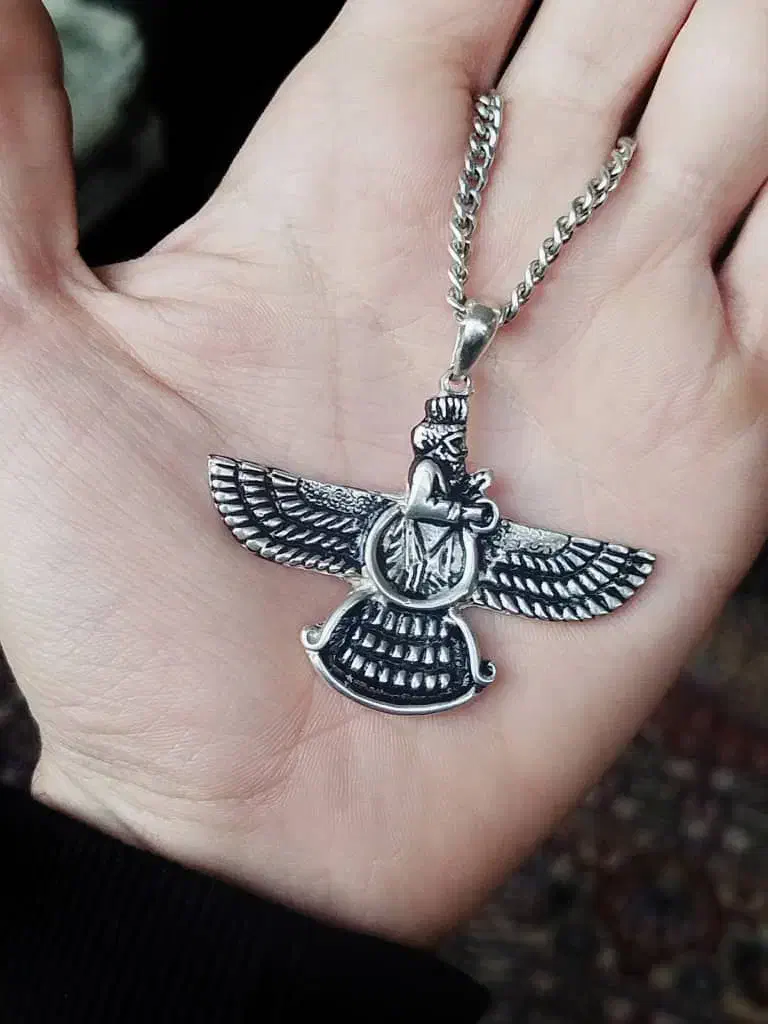 پلاک زنجیر نقره فروهر ۹۲۵|جواهرات|کرج, جهان‌شهر|دیوار