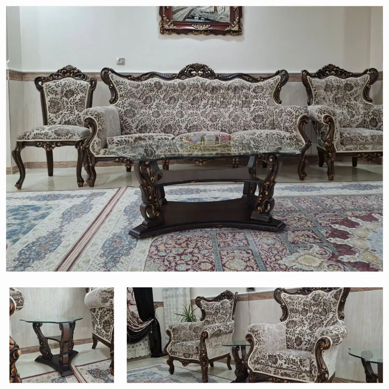 مبل استیل ۹ نفره در حد نو|مبلمان خانگی و میز عسلی|رزن, |دیوار