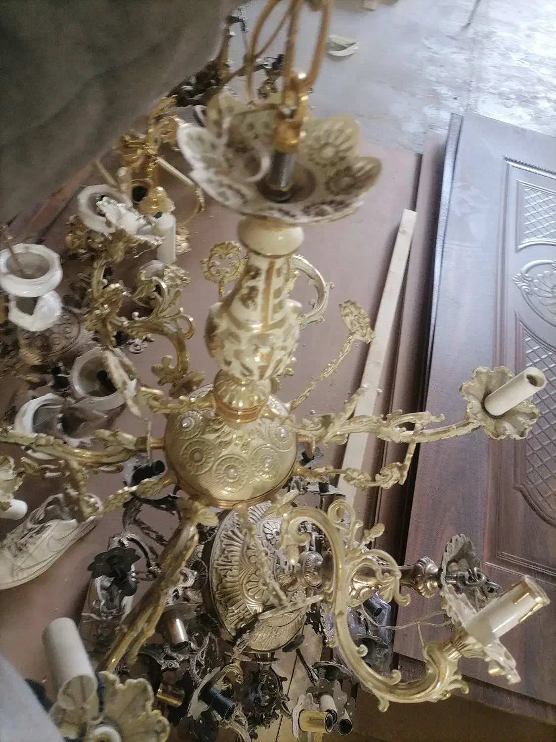 15 عدد لوستر برنزی|لوستر و چراغ آویز|تبریز, |دیوار