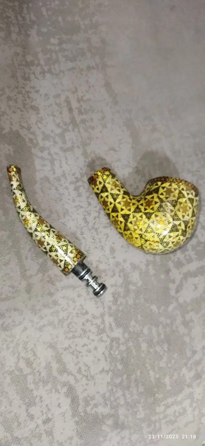 پیپ خاتم کاری|کلکسیون اشیاء عتیقه|سبزوار, توحیدشهر|دیوار