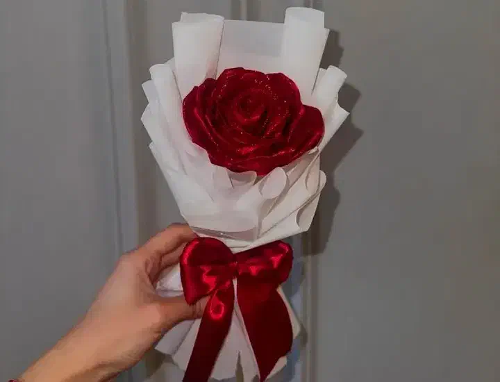 گل های روبانی زیبا ودلبرمون|گل مصنوعی|خرمدره, |دیوار