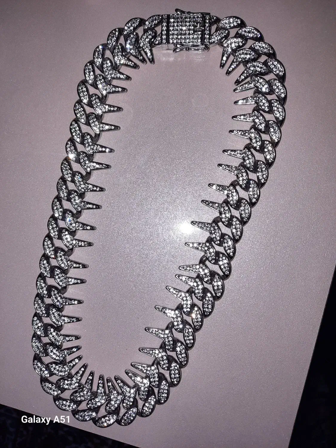 گردنبند فول نگین دار .طرح خاردار|بدلیجات|پارسآباد, |دیوار