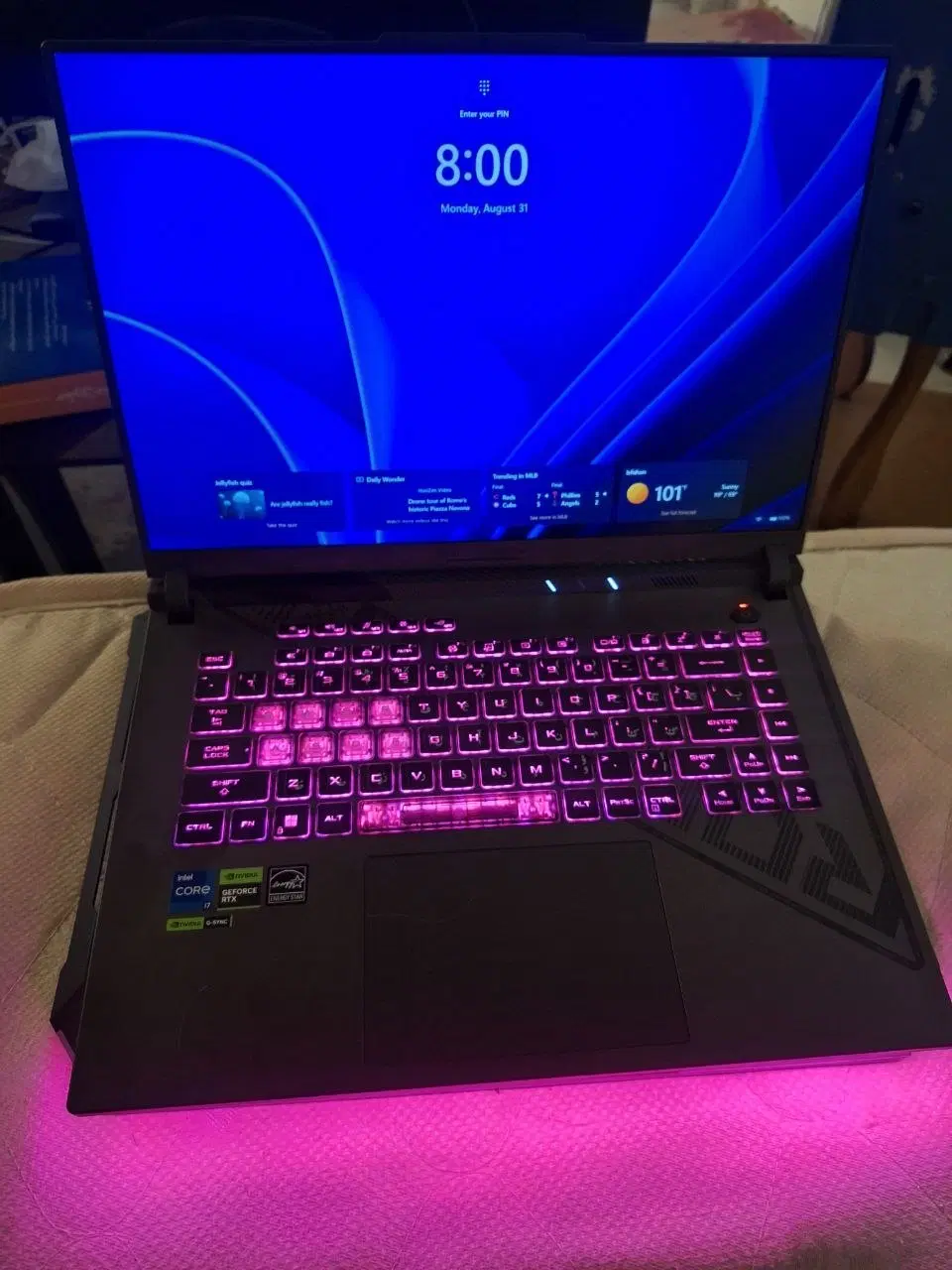 لپ تاپ rog strix 4050 ram 32 ssd 1tra|رایانه همراه|اصفهان, باغ دریاچه|دیوار
